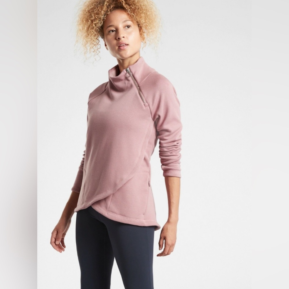 Athleta Cozy Karma Asym Pullover